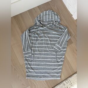 41 Hawthorn Heather Gray Striped Hoodie